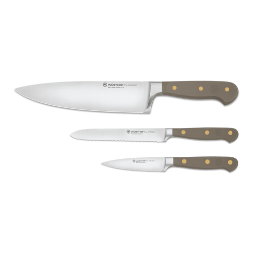 Classic 3-Piece Utility Knife Set - Velvet Oyster