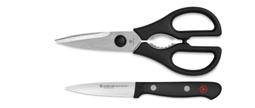 Gourmet 2-Piece Paring Knife and Shears Utility Set